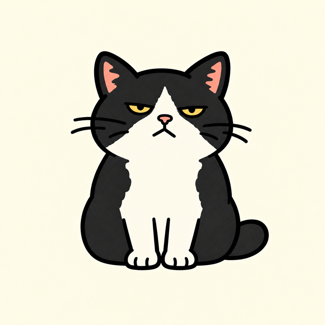 おこげ（白黒ハチワレ）